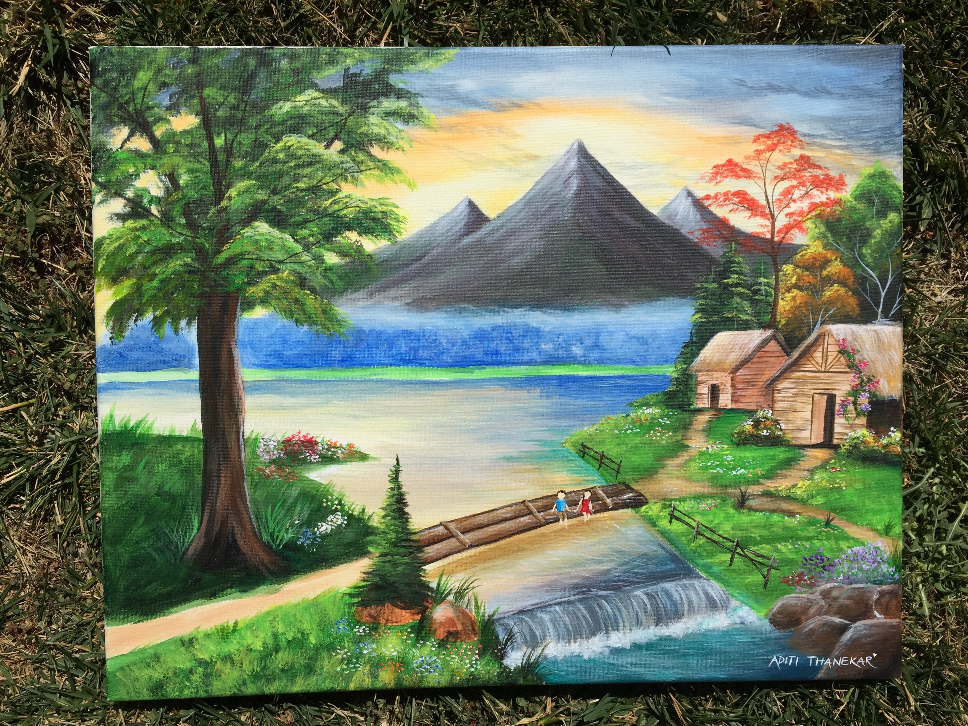 painting of mountatin